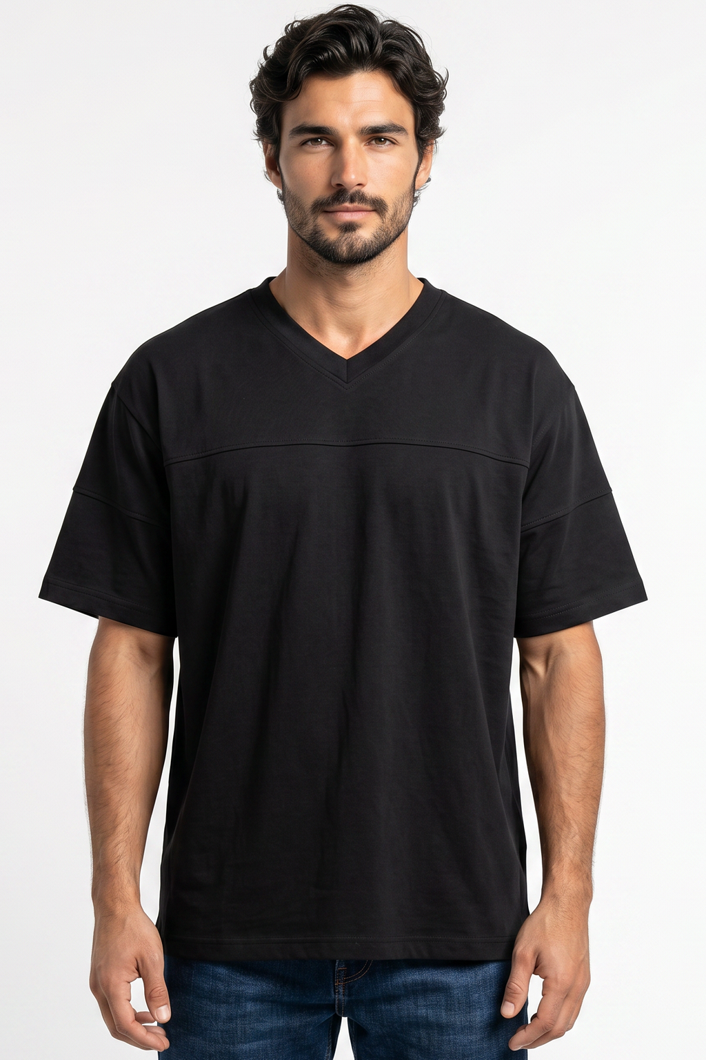 XCED V-Neck Panelled Tee