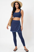 LIB : Navy Skirted Leggings