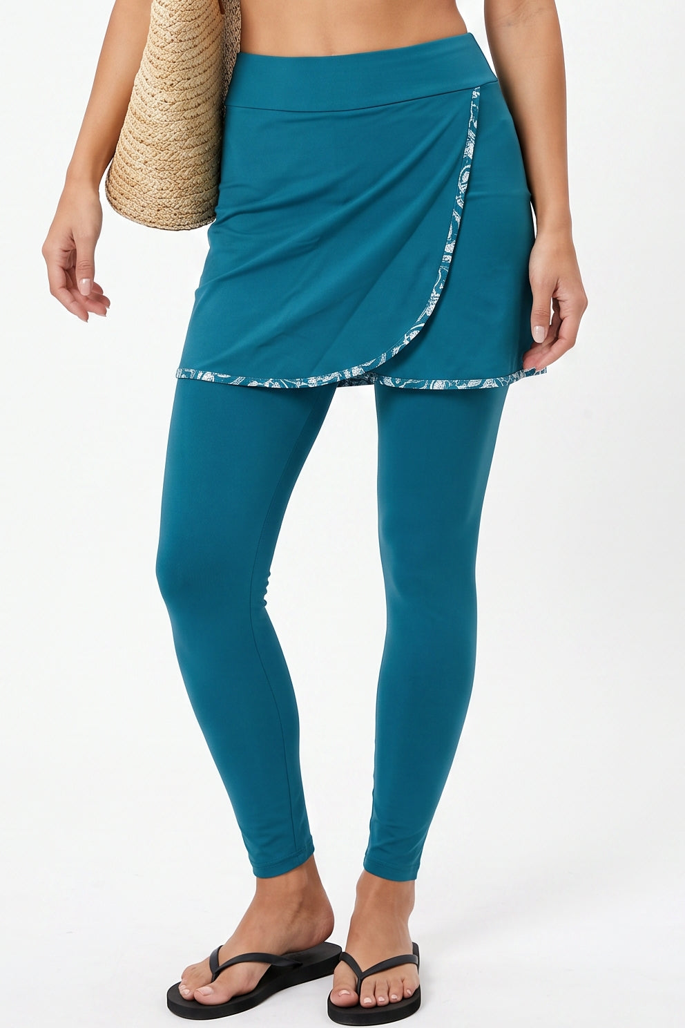 LIB : Teal Skirted Leggings