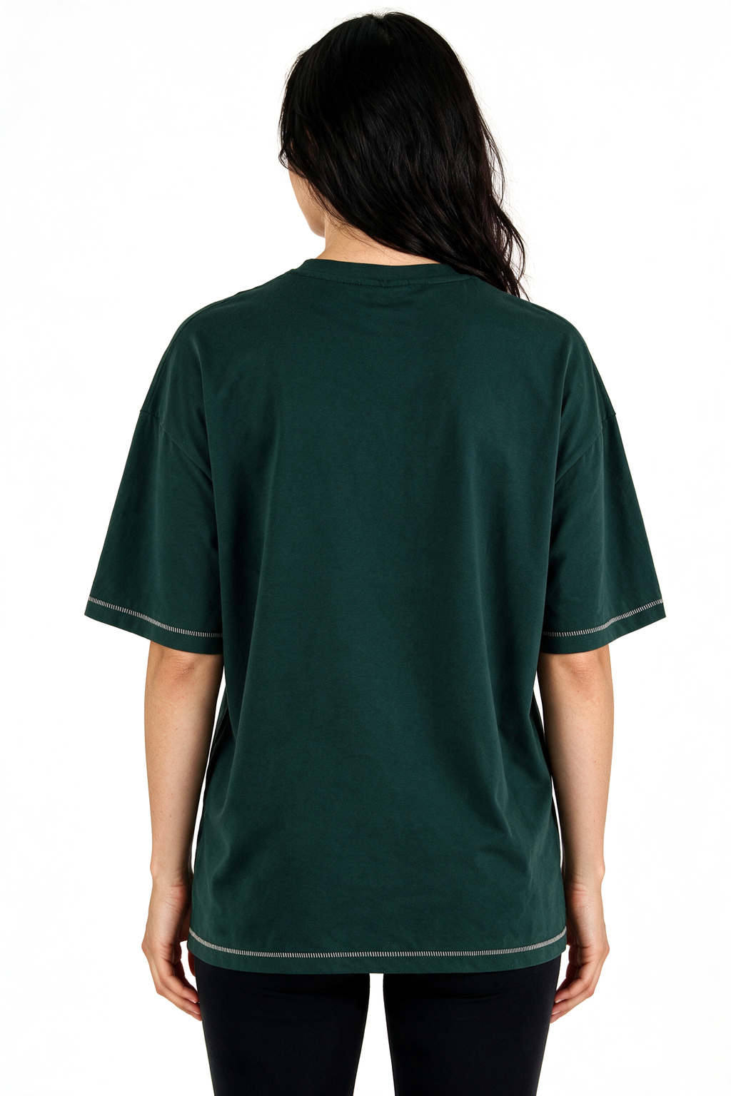 XCED : Heavy-Weight Stitched Oversized T-shirt forest-green back