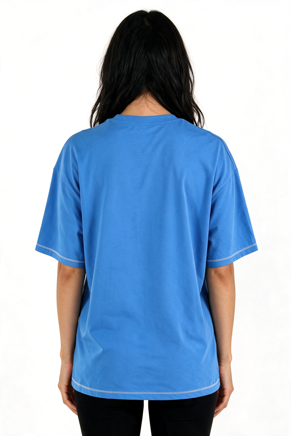 XCED : Heavy-Weight Stitched Oversized T-shirt turquoise back