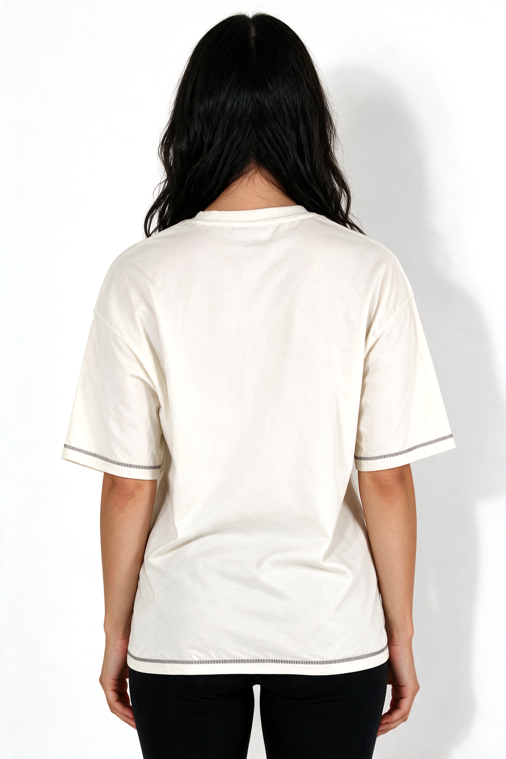 XCED : Heavy-Weight Stitched Oversized T-shirt white back