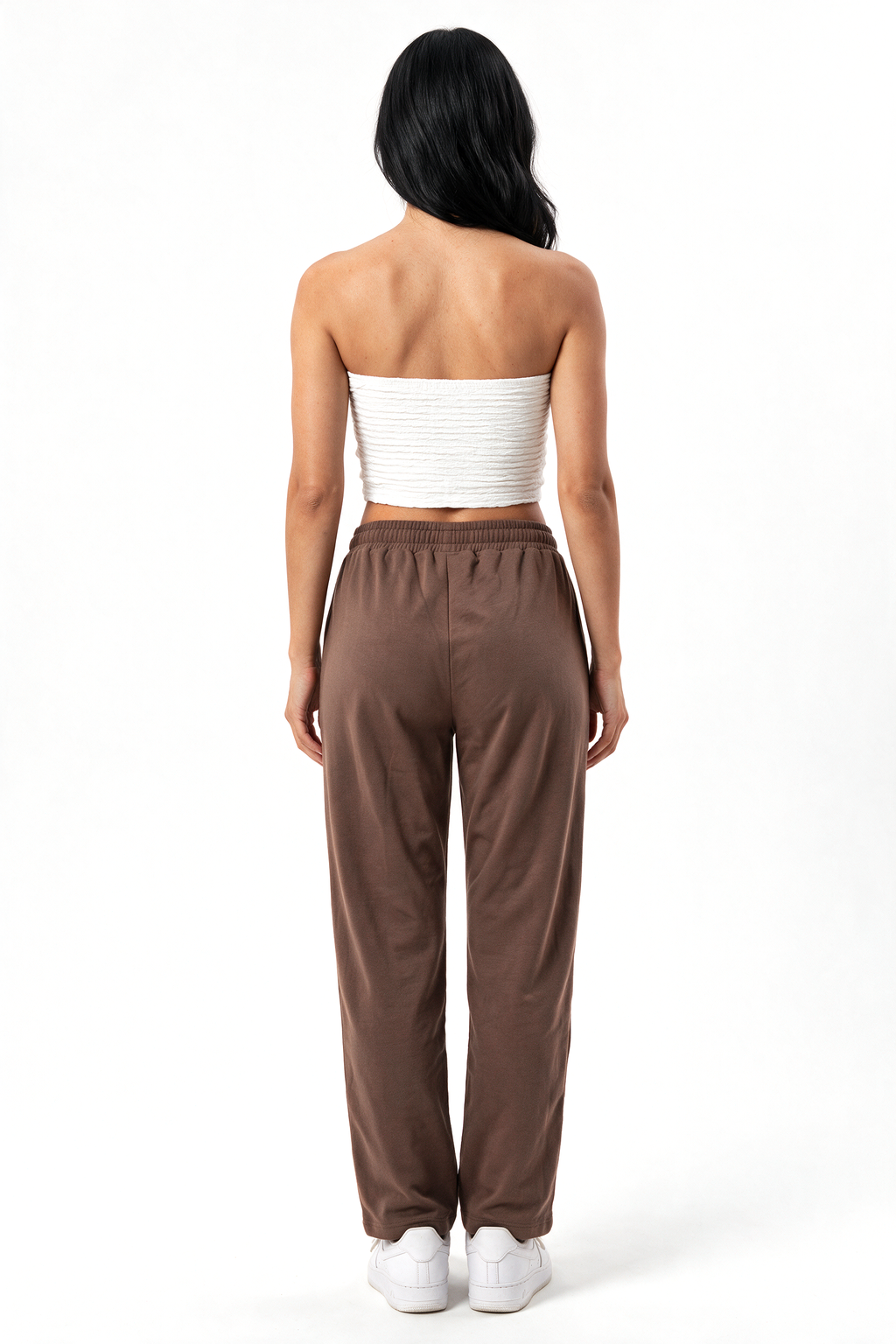 XCED : Cotton Sweatpants Brown back