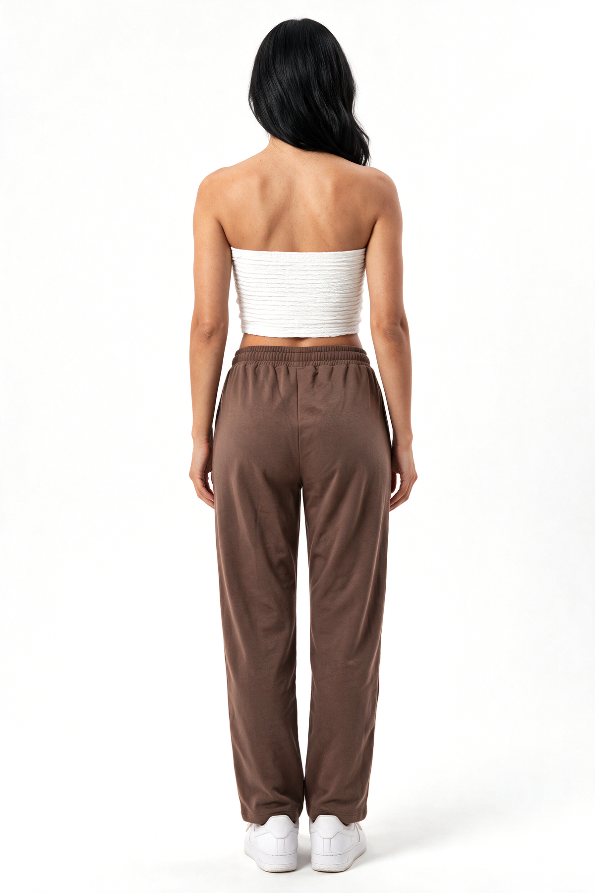 XCED : Cotton Sweatpants Brown back