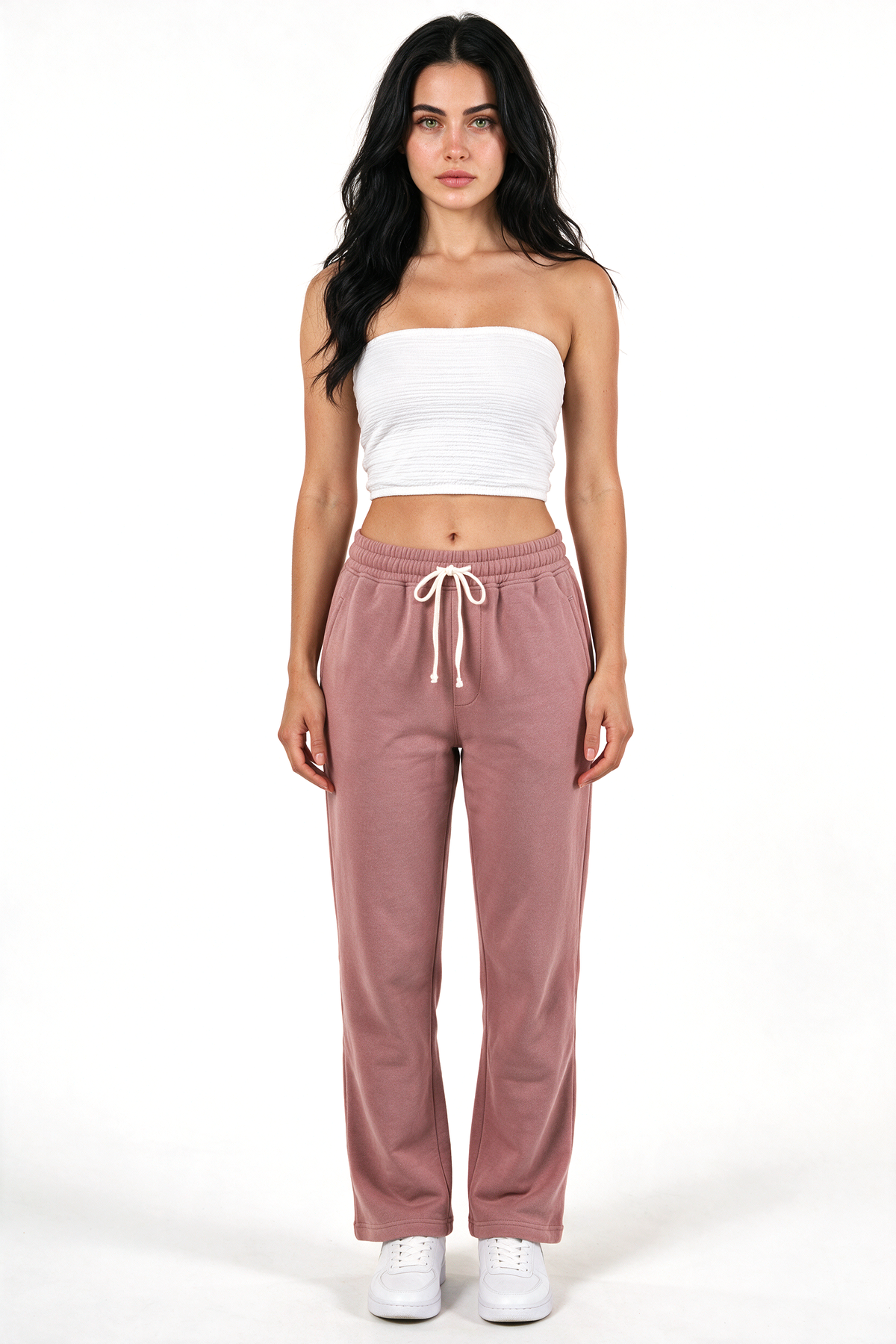 XCED : Cotton Sweatpants Cashmere front