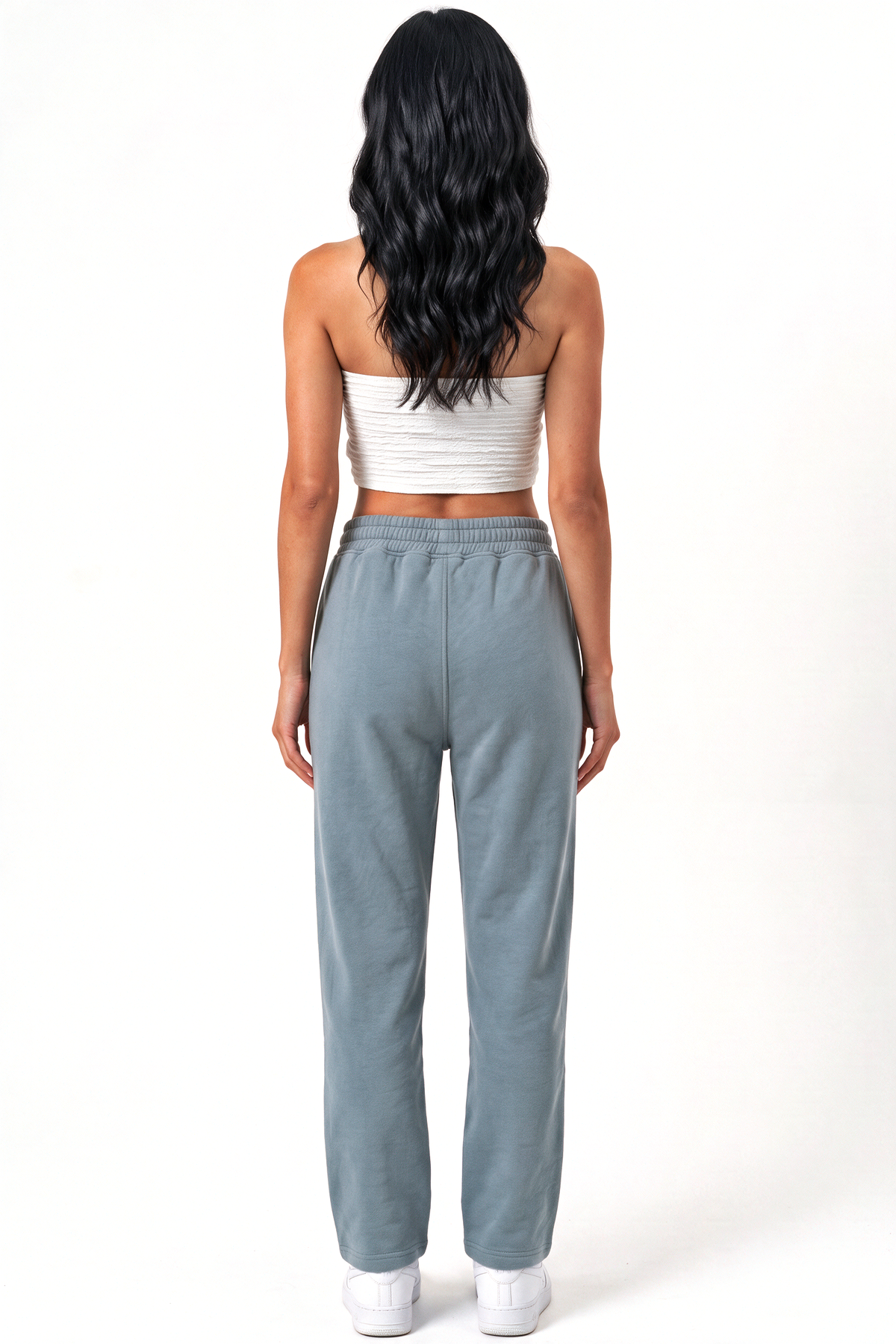 XCED : Cotton Sweatpants Grey Blue back