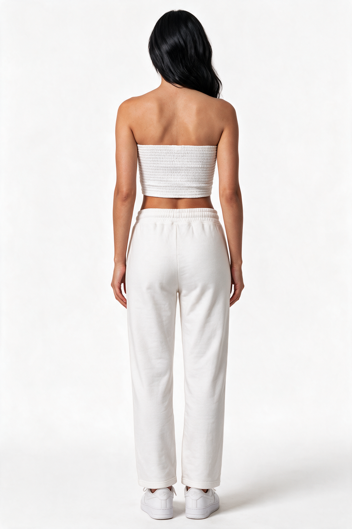 XCED : Cotton Sweatpants White back