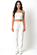XCED : Cotton Sweatpants White front